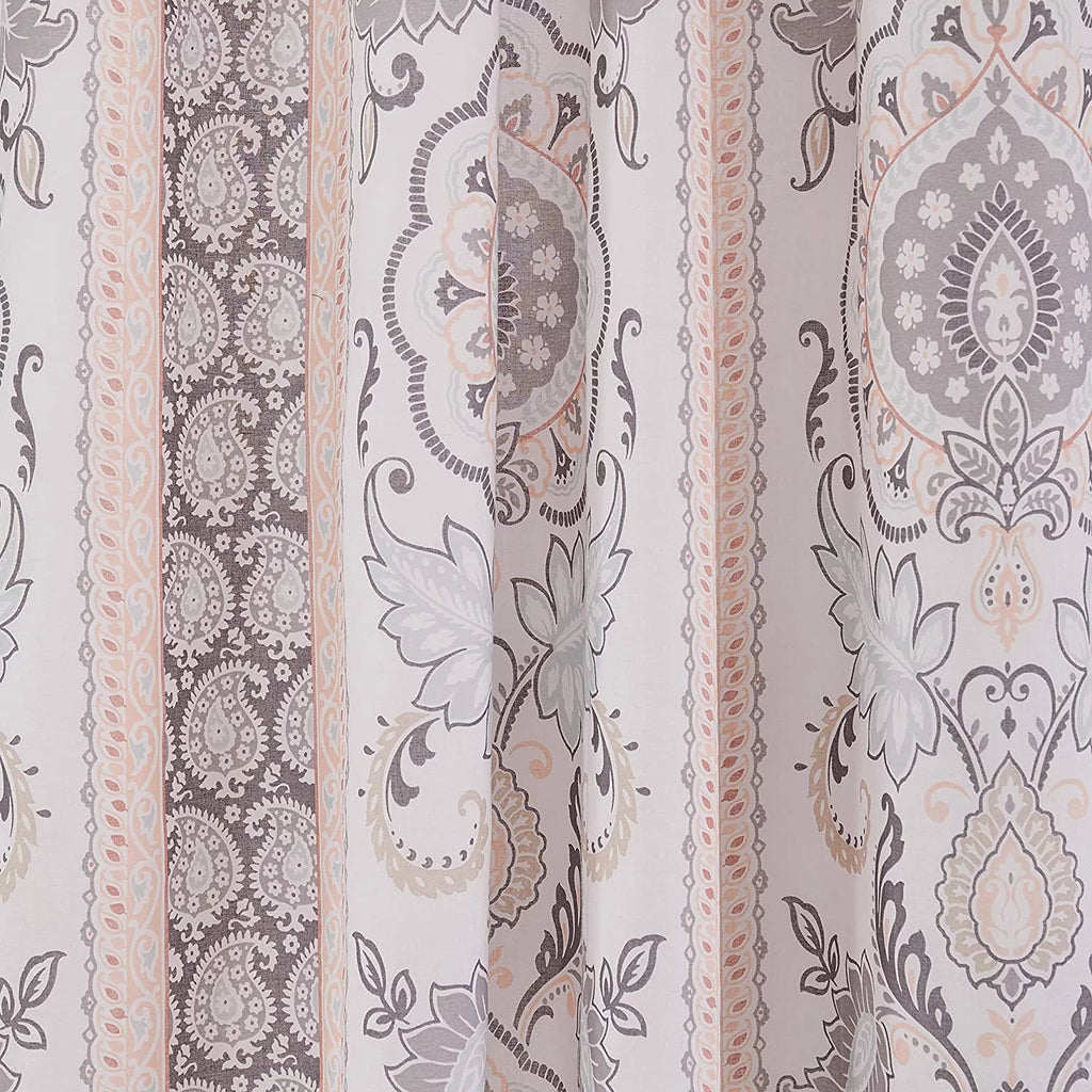 Paisley Cotton Window Panels with Rod Pocket A209358