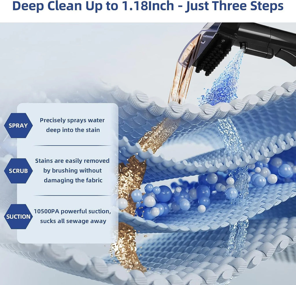 Portable Carpet Cleaner with Pet Spot Stain Remover S293541