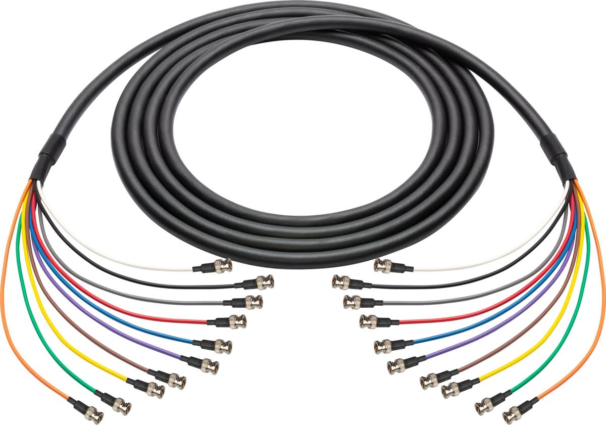 3G-HD-SDI 10-Channel BNC Snake Cable 50 ft. F37649