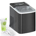 Black Countertop Ice Maker with Scoop and Basket T7994