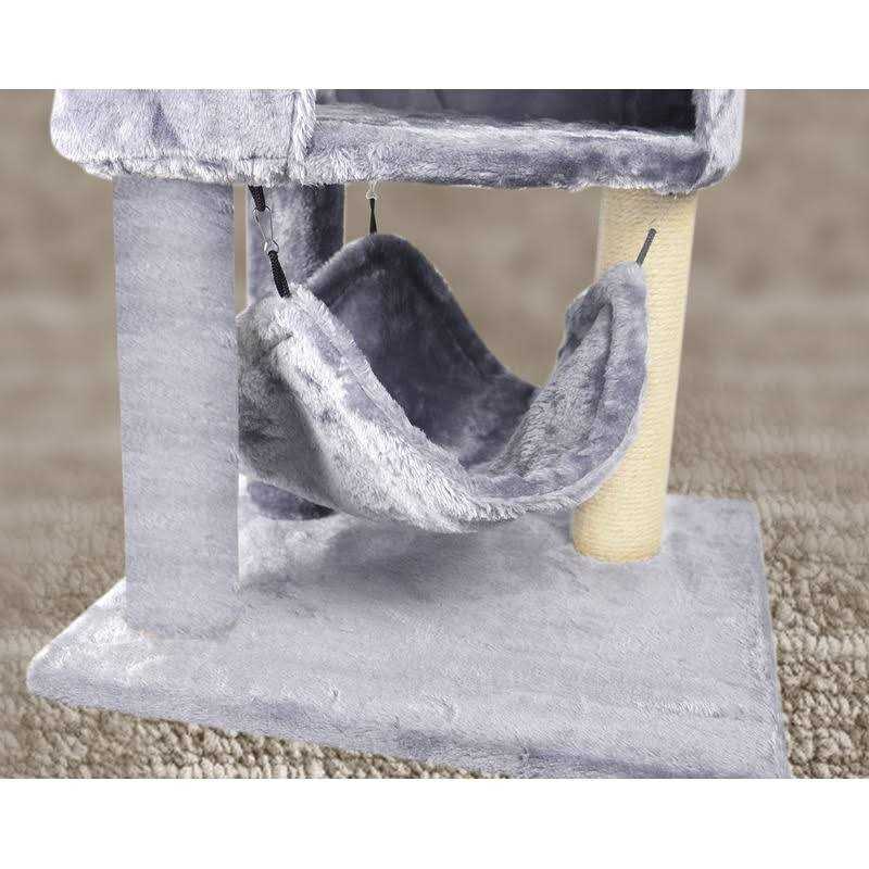 Cat Tree with Scratching Post and Hanging Bed N310