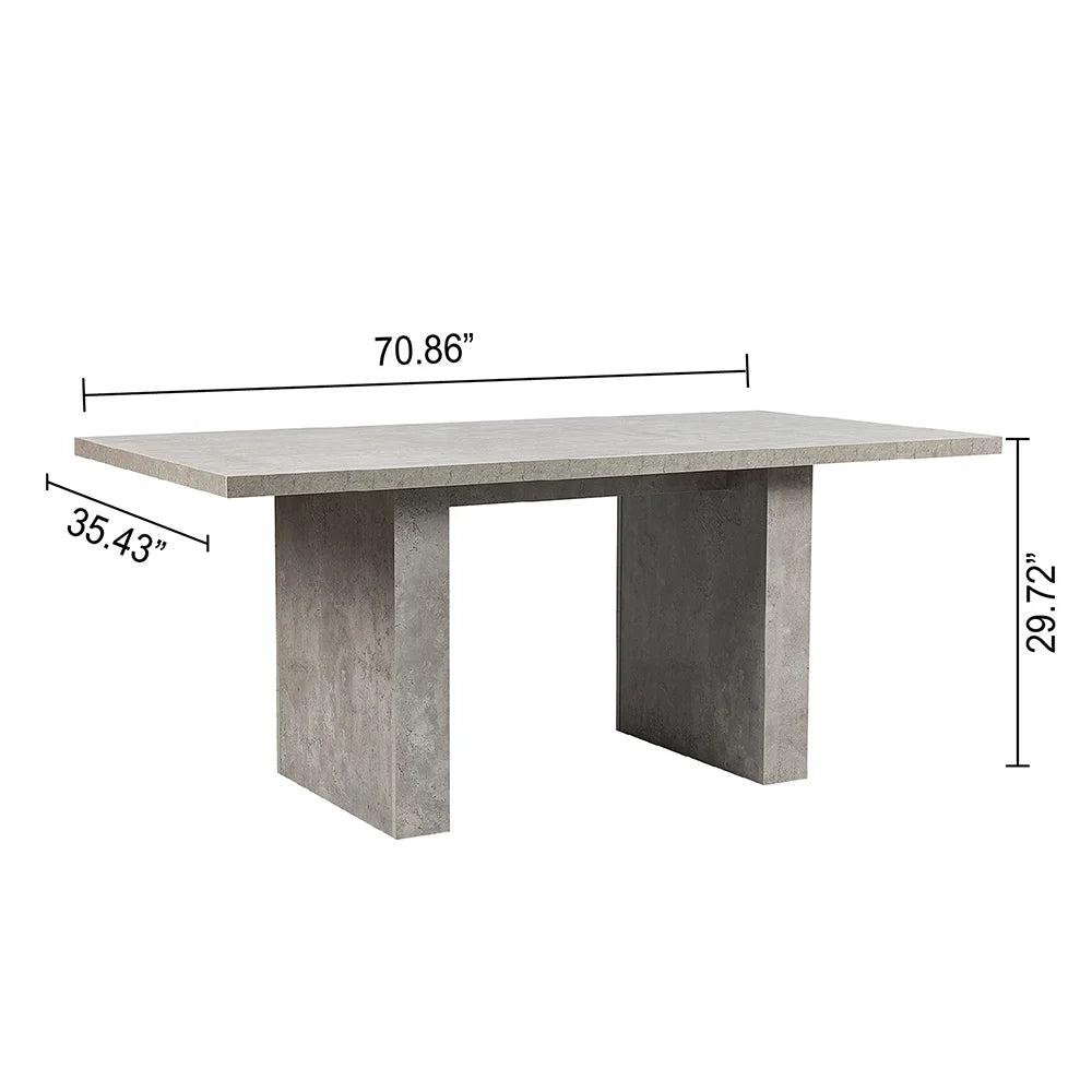 5 Piece Rectangle Dining Table and Green Velvet Chairs U690