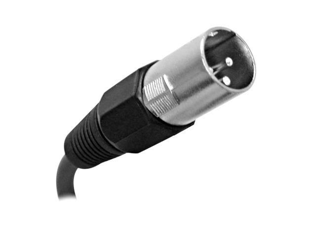 8 Pack Black XLR Male to Female Patch Cables 10 Foot N669