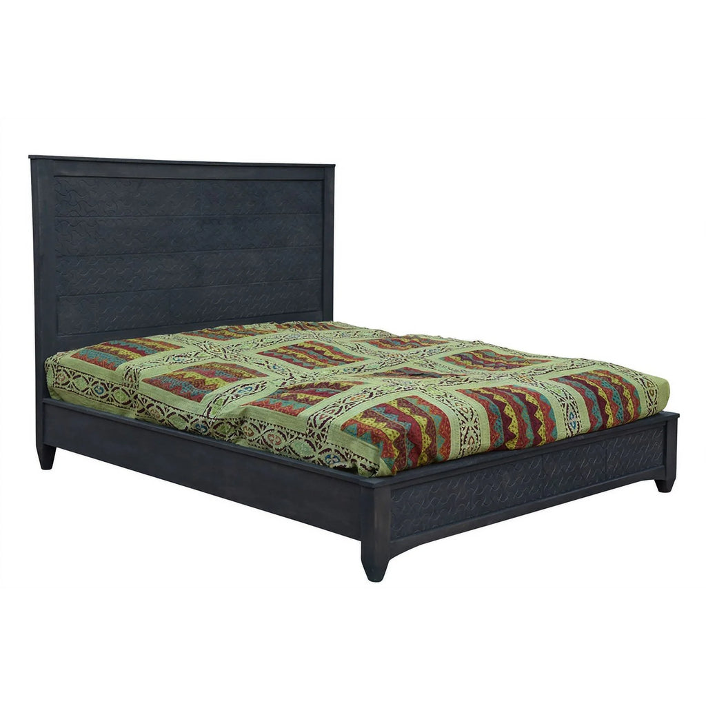 Solid Wood Hand-Carved California King Bed M42903