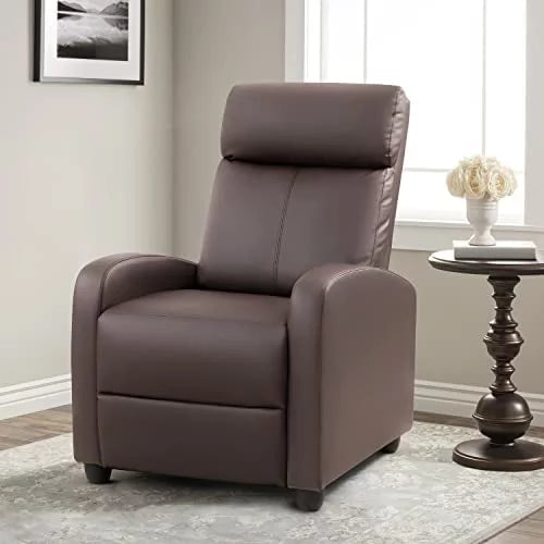 Brown PU Leather Recliner Chair Y91688