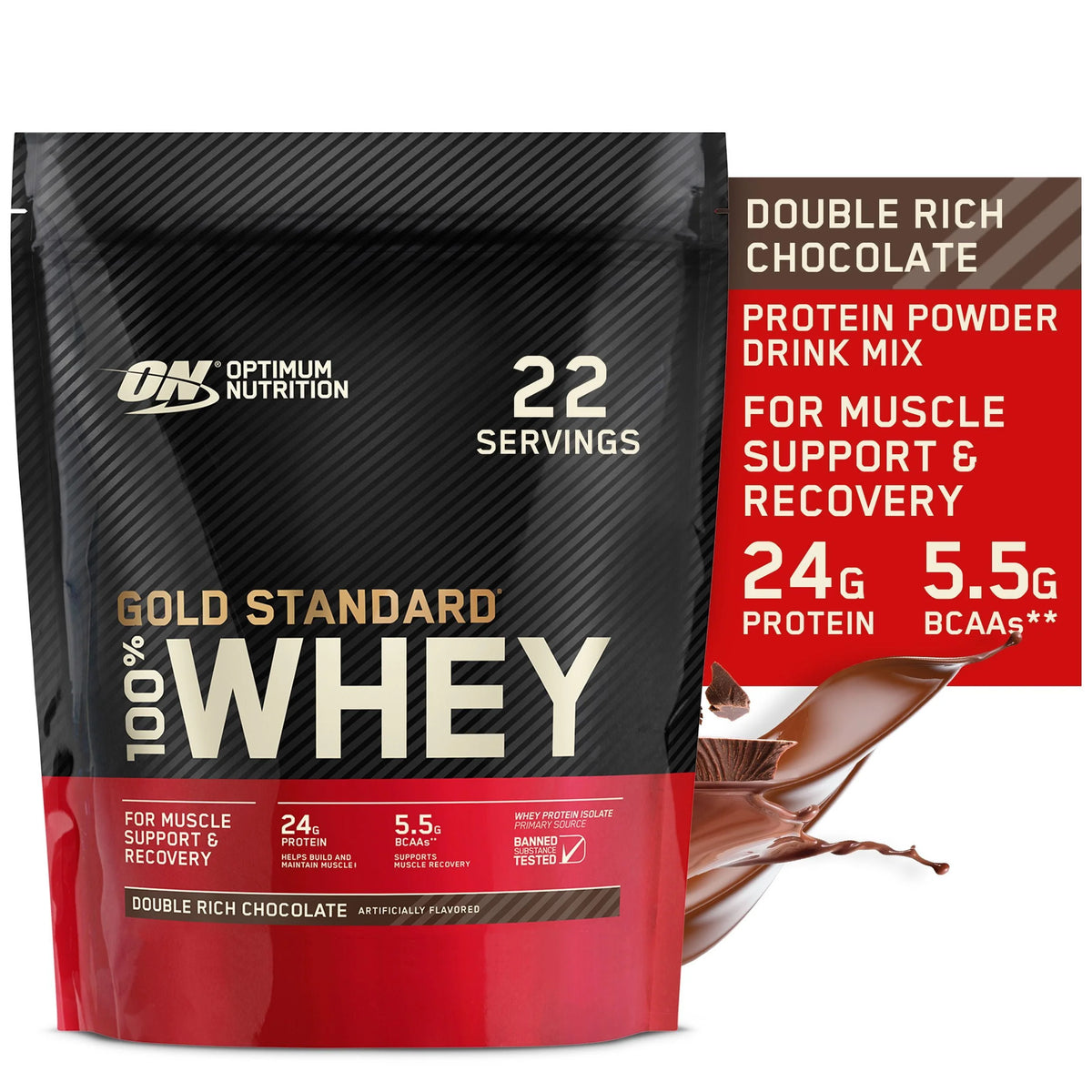 Double Rich Chocolate Protein Powder 22 Servings M217628