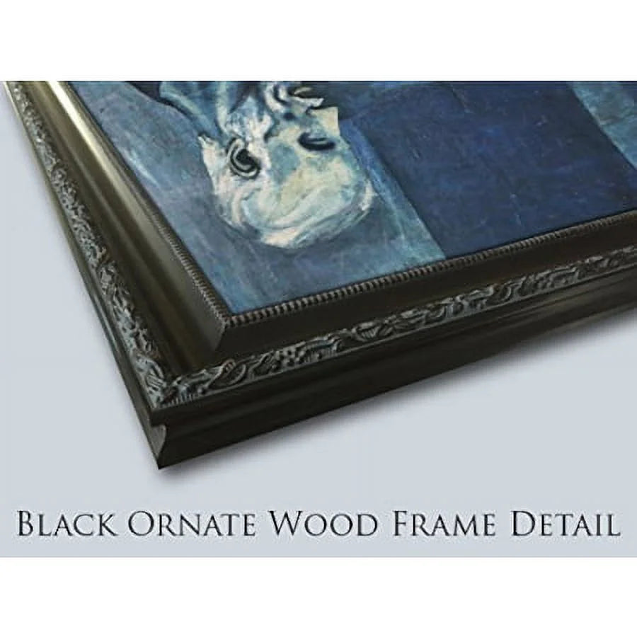 Black Ornate Wood Framed Art Print K668086