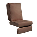 Brown Waterproof Outdoor Recliner Replacement Cushion F7205