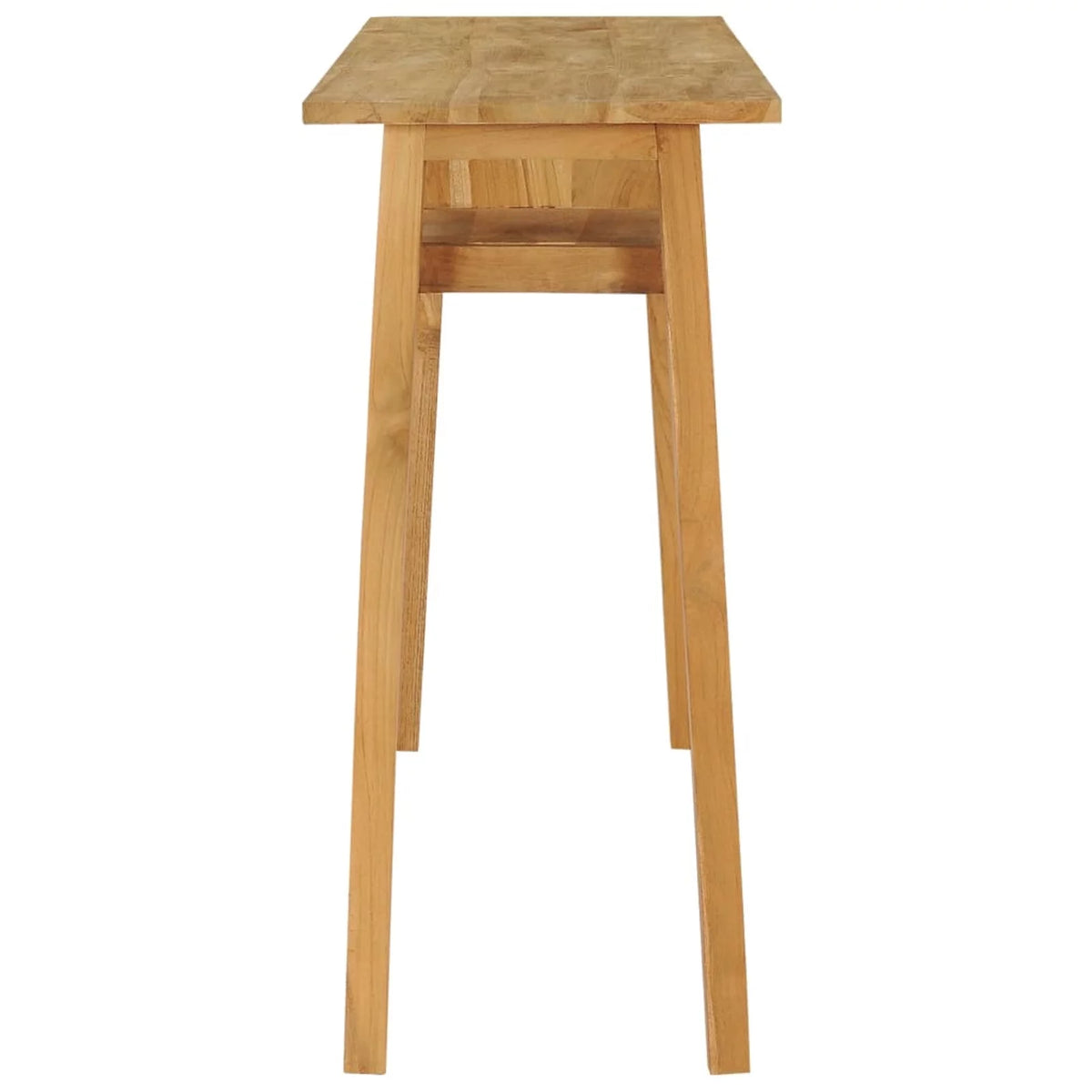 Teak Wood Console Table with 3 Open Shelves Z346907