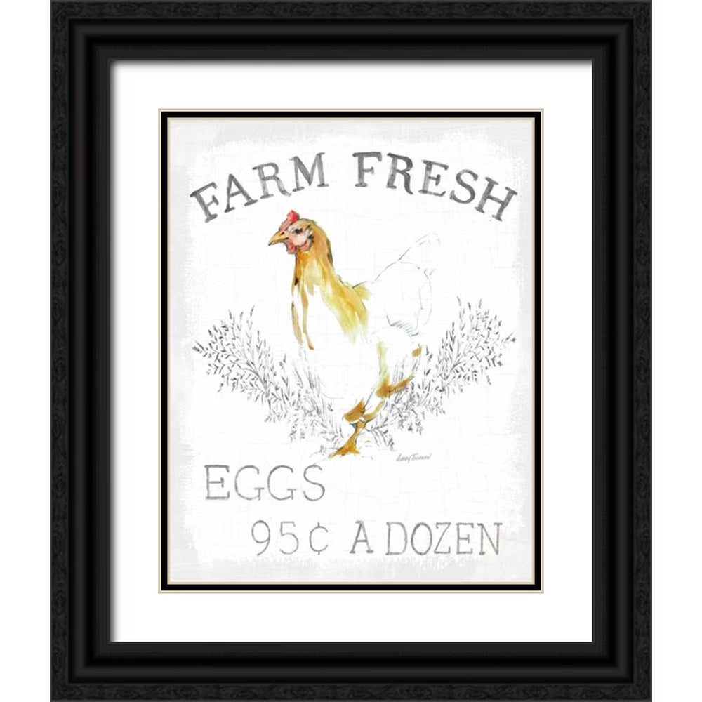Black Ornate Wood Framed Art Print K668086