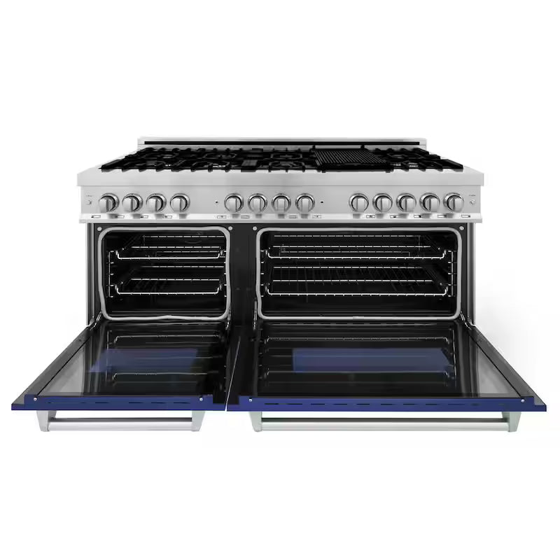 9-Burner Double Oven Dual Fuel Range in Stainless Steel S3260