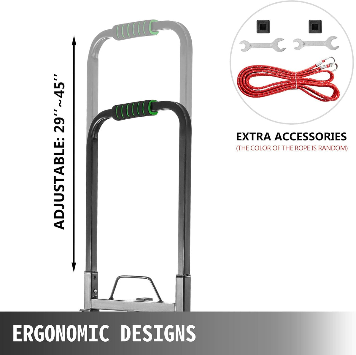 Portable Folding Stair Climber Hand Truck with 6 Wheels S15423