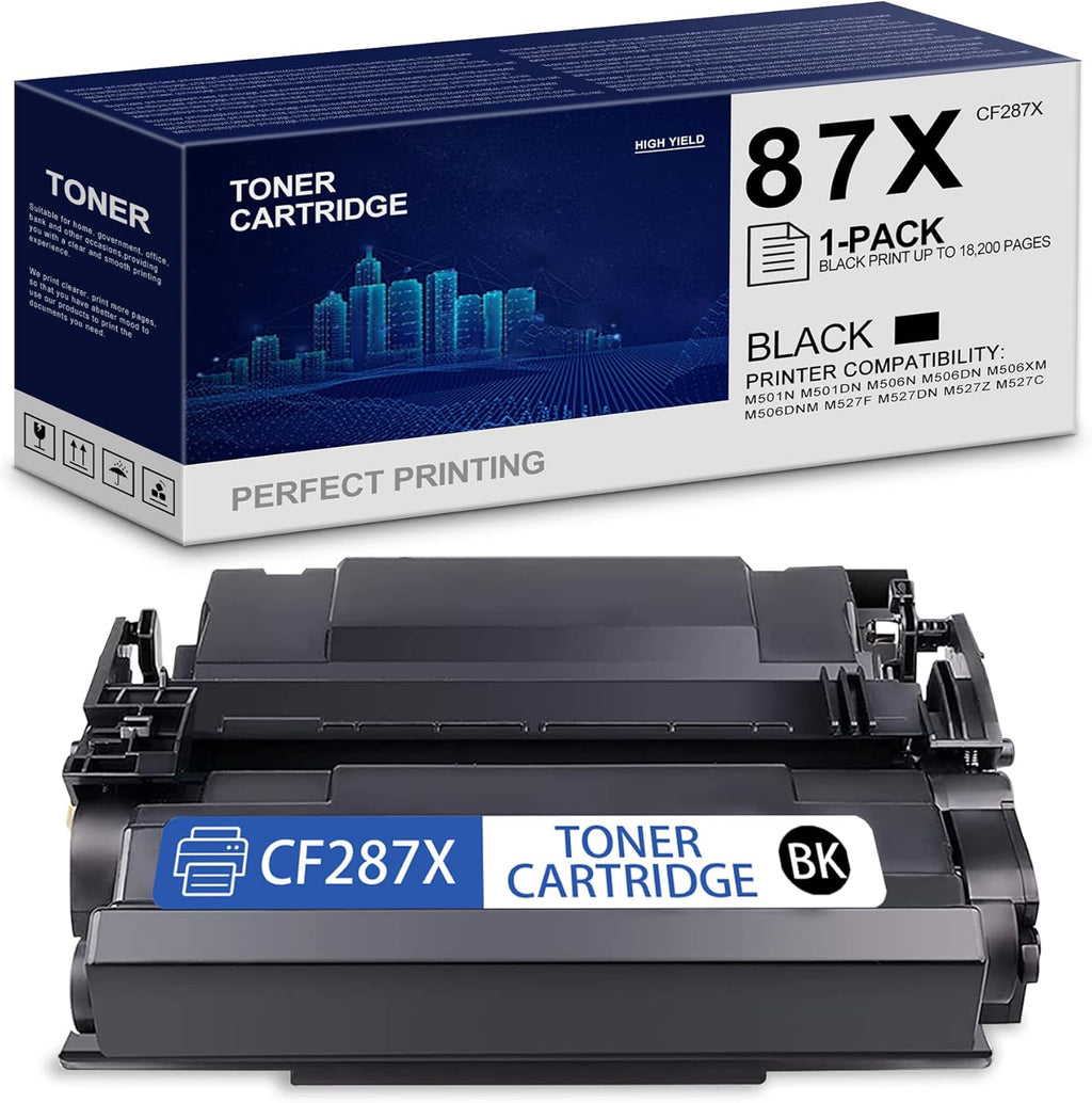 87X High Yield Toner Cartridge (1-Pack, Black) J409136