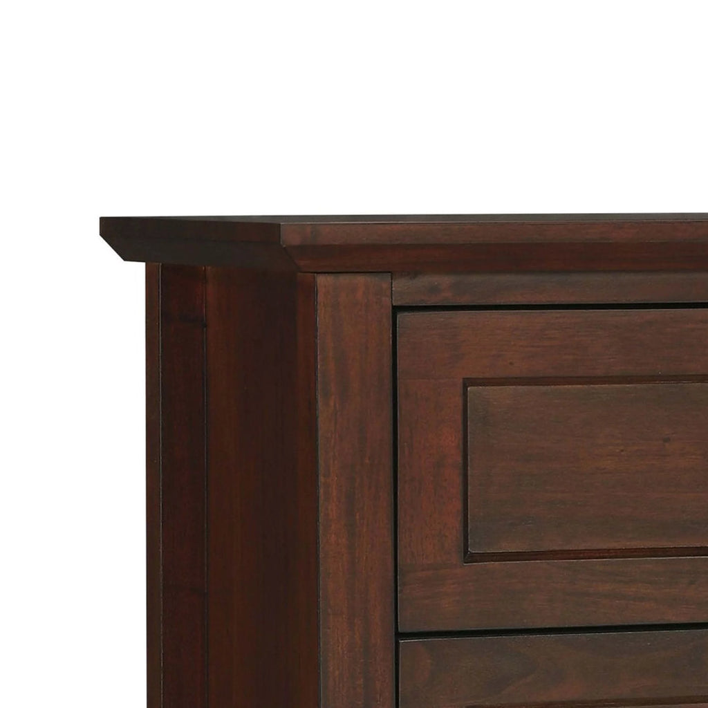 3 Drawer Wooden Nightstand with Tapered Legs P223