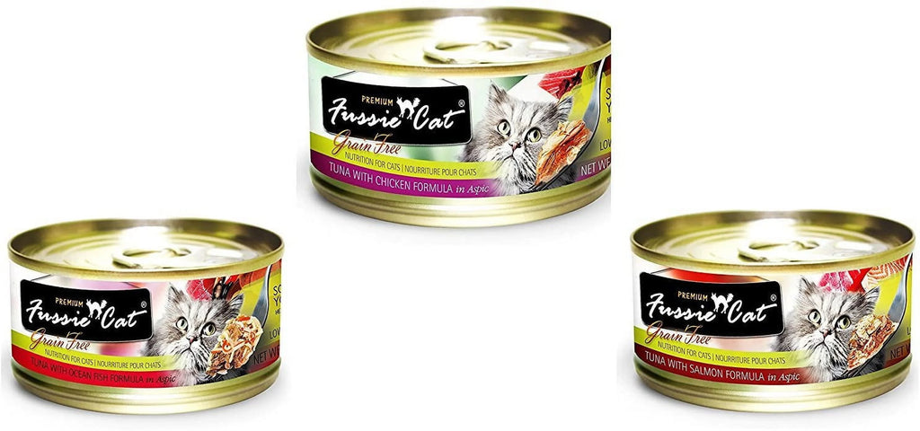 Grain Free Canned Cat Food 3 Flavor Variety Bundle, 2.82 Oz Each (12 Cans Total) Z243493
