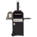 12 Propane Gas Pizza Oven with 2 Foldable Shelves and Wheels M2541